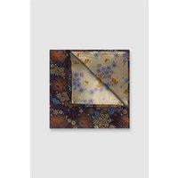 Antique Rogue Men's Floral Pocket Square in Burnt Orange