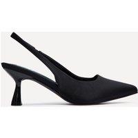 Linzi Women's Izzie Wide Fit Black Lycra Court Heels | Size: 5-Wide Fit