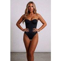 STYLEWISE Women's Strapless Padded Underwired Bodysuit in Black | Size: 12