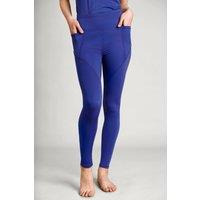 Enorsia Women's High Waisted Full Length Active Leggings in Navy | Size: 12
