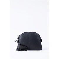 Lakeland Leather Women's 'Elterwater' Curved Leather Cross Body Bag in Black