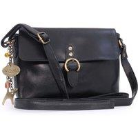 Catwalk Collection Handbags Women's Freya Small Leather Cross Body Bag in Black