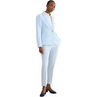 Hobbs London Women's Keighley Single-Button Tailored Blazer in Baby Blue | Size: 16