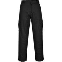Portwest Men's Combat Work Trousers Pack of 2 in Black | Size: 38R