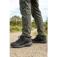 Northwest Territory Men's Steen Leather Waterproof Walking Shoes in Black | Size: 7