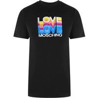 Love Moschino Men's Short Sleeve Round Relaxed Fit T-shirt in Black | Size: Medium