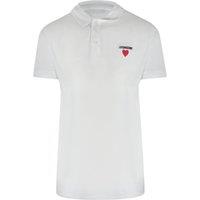 Love Moschino Men's Short Sleeve Polo Shirt in White | Size: Large