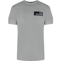 Love Moschino Men's Short Sleeve Round T-shirt in Grey | Size: XL