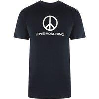 Love Moschino Men's Short Sleeve Round T-shirt in Black | Size: Medium