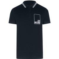 Love Moschino Men's Short Sleeve Polo Shirt in Navy | Size: Large