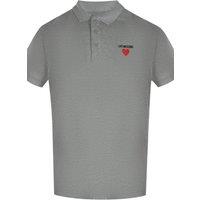 Love Moschino Men's Short Sleeve Polo Shirt in Grey | Size: XL