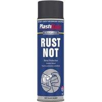 Plastikote Rust Not Spray Matt Black 500Ml