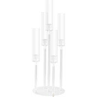 Living and Home 5-Arm Acrylic Candle Holder in Clear | Size: Small