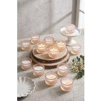 Living and Home 12 Pack Candle Holders in Amber