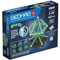 Geomag Glow Plastic Magnetic Shapes - 42 Pieces in Green | Size: 1 Pack