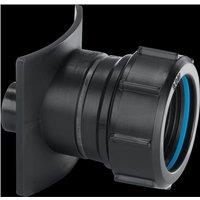 McAlpine BOSS110TCAST-BL Black Mechanical Two Piece Cast Iron Soil Pipe Boss