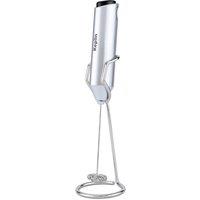 Keplin Handheld Milk Frother with Stand - Stainless Steel in Silver