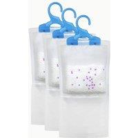 Marco Paul 3 Pack Lavender Scent Wardrobe Dehumidifier Hanging Bags in Clear