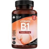 New leaf health Vitamin B1 Thiamine Supplement 100mg (4 Months Value Supply) Thiamine Vitamin B1 High Strength - Heart Health, Healthy Nervous
