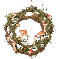 The Christmas Gift Co. Mushroom Wreath 35cm