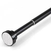 NESTLUNE Black 85-140cm Duty Extendable Telescopic Shower rode