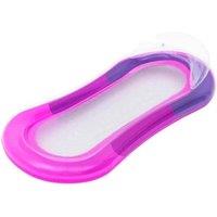 FLAVORA Pink Inflatable Pool Lounger Floating Chair Beach Air Mat Bed in Purple | Size: 120 x 120 cm