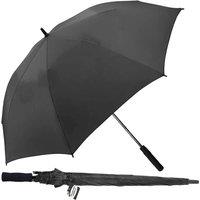 FLAVORA Extra Large 60 Golf Umbrella Auto Open Strong Wind in Black | Size: 0.6m2