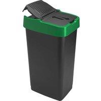 NESTLUNE Green Plastic Swing Bin Heidrun Refuse Bins in Black | Size: 100 cm x 60 cm