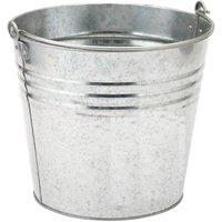 NESTLUNE 12L LARGE TRADITIONAL GALVANISED STRONG STEEL in Silver