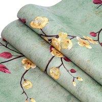 NESTLUNE 10m Wallpaper Peel & Stick Removable Self Adhesive Contact in Green | Size: 100 cm x 15 cm