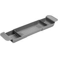 Kelvenix EXTENDABLE BATH TUB RACK BATHROOM SHELF in Grey