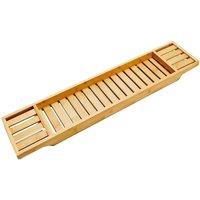 PAWNORA Bamboo Bath Caddy Tray in Natural