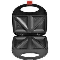 FLAVORA 750W Sandwich Toaster 2 Slice Triangle Cooking Non in Black | Size: 100 cm x 60 cm