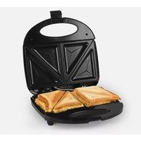 FLAVORA Sandwich Toasters 2 Slice Triangle Cooking Non Stick in Black | Size: 100 cm x 15 cm