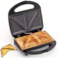 FLAVORA 2 Slice Sandwich Toaster Non-Stick Machine in Black | Size: 100 cm x 15 cm