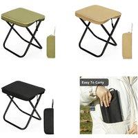 FLAVORA Outdoor Portable Folding Stool Seat Camping Foot Green
