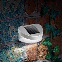 EONLION Deck Lights 8 Pack Solar Powered LED Garden Fence Lights in Grey | Size: 100 cm