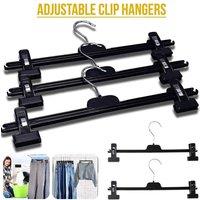 PAWNORA 15Pack Trouser Hanger Skirt Hangers in Black