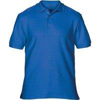 Gildan Men's Premium Cotton Sport Double Pique Polo Shirt in Royal | Size: 2XL