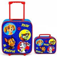 Paw Patrol Men's 2PC Luggage Set: Trolley Luggage & Lunch Bag in Blue