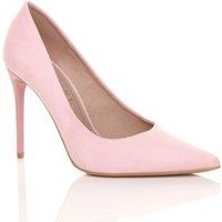 AJVANI Women's High Stiletto Heel Pointed Toe Court Shoes in Pale Pink | Size: 7