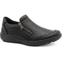 Pavers Women's Smart Zip Closure Shoes in Black | Size: 8