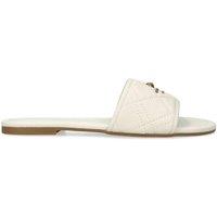 Kurt Geiger London Women's 'Kgl Greenwich Flat Sandal' Leather Sandals in Cream | Size: 8