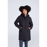 Animal Women's 'Lisbon' Waterproof Warm Fleece Lined Adjustable Hood Full Zip Jacket in Black | Size: 18