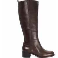 Dune London Women's 'Turner' Leather Knee High Boots in Brown | Size: 4