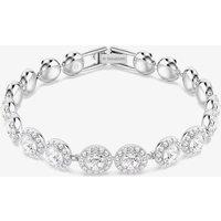 Swarovski Women's Una Angelic Tennis Round Cut Crystals Bracelet 5682279 in Silver