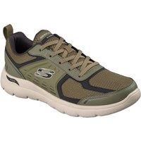 Skechers Men's Arch Fit Summits Leege Trainer in Olive | Size: 8
