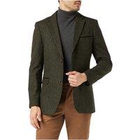 XPOSED Men's DANE Tweed Blazer - Stylish Slim Fit Jacket in Green | Size: 46