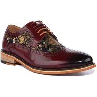 JUSTINREESS ENGLAND Men's 'Ross' Leather Shoes in Wine | Size: 8