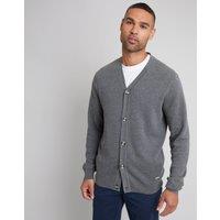 threadbare Men's Knitted Cardigan in Grey | Size: 2XL
